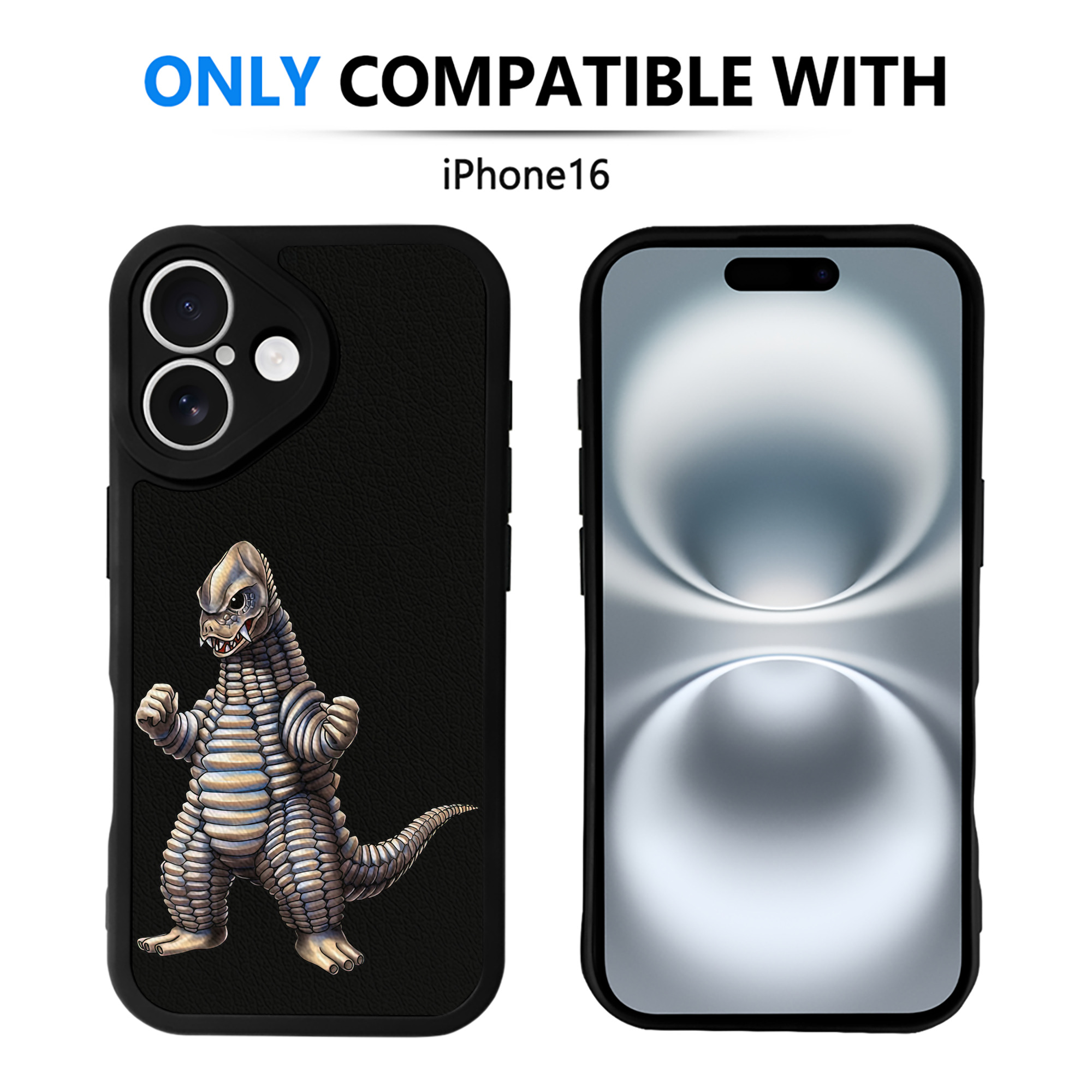 （画像用） ウルトラマン Ultraman 【iPhone 16シリーズ対応】シリコンスマホケース（レザー調） 材質：シリコン